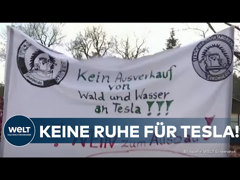 GRÜNHEIDE: Keine Ruhe für Tesla! Aktivisten kündigen weitere Proteste gegen den Autobauer an