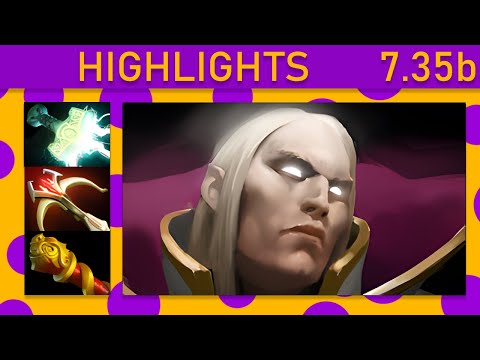 ⭐Dendi Invoker 15+ Kills! Mid Highlights 7.35b - Dota 2 Top MMR