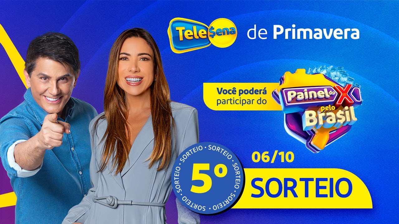 5º SORTEIO | RESULTADO FINAL da TELE SENA de PRIMAVERA (06/10/2024)​