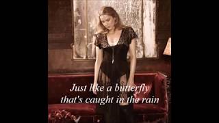 Video thumbnail of "Diana Krall Just Like A Butterfly That's Caught In The Rain Lyrics"