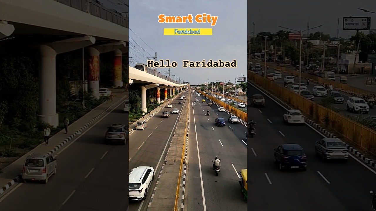 Faridabad City - Faridabad City Drone View | Faridabad City Tour | Faridabad City Status #shorts