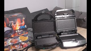 SGI BIGCHEF Grill 7in1 vs Tefal Snack Collection SW852D. Multigrill Test