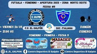 Femenino | Futsala - F°11 | El Galpón - Soc.Italiana [PRIMERA]