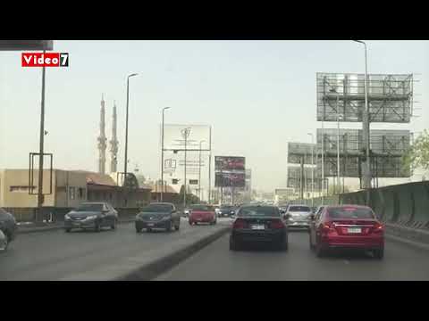 كثافات مرورية أعلى كوبرى أكتوبر المتجه من مدينة نصر للمهندسين