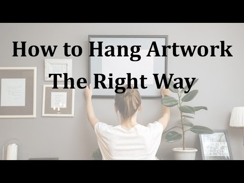 How to Hang Artwork the Right Way