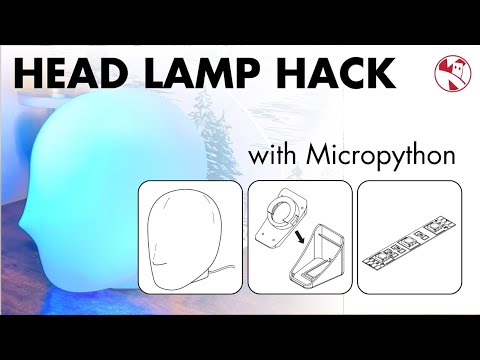 YouTube Thumbnail for Ikea Head Lamp Hack with MicroPython