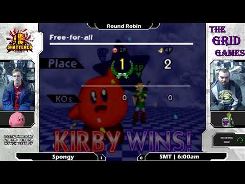 Smash 64: Spongy (Kirby) V SMT | 6:00am (Link) - Shattered 97 Tourney