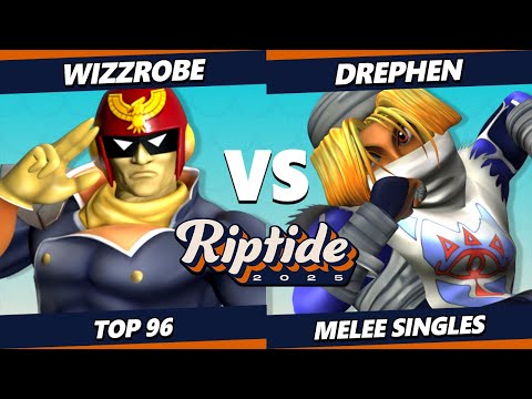 Riptide 2025 - Wizzrobe (Captain Falcon) Vs. Drephen (Sheik) Smash Melee - SSBM