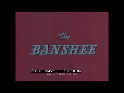 " THE BANSHEE"  1950s F2H BANSHEE U.S. NAVY FIGHTER JET PROMO   MCDONNELL ST. LOUIS PLANT XD87845z