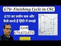 How To Use G70 Finishing Cycle In CNC Machine Roughing Cycle G71 G72 G73 By Udai Kushwaha