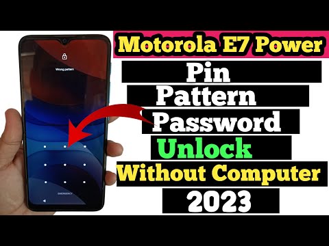 Moto e7 power pin pattern password unlock | Without Computer