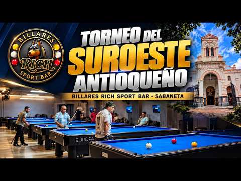🎱 Torneo del Suroeste Antioqueño | Billares Rich Sport Bar