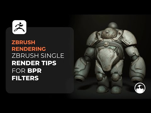 ZBrush single render tips with BPR filters