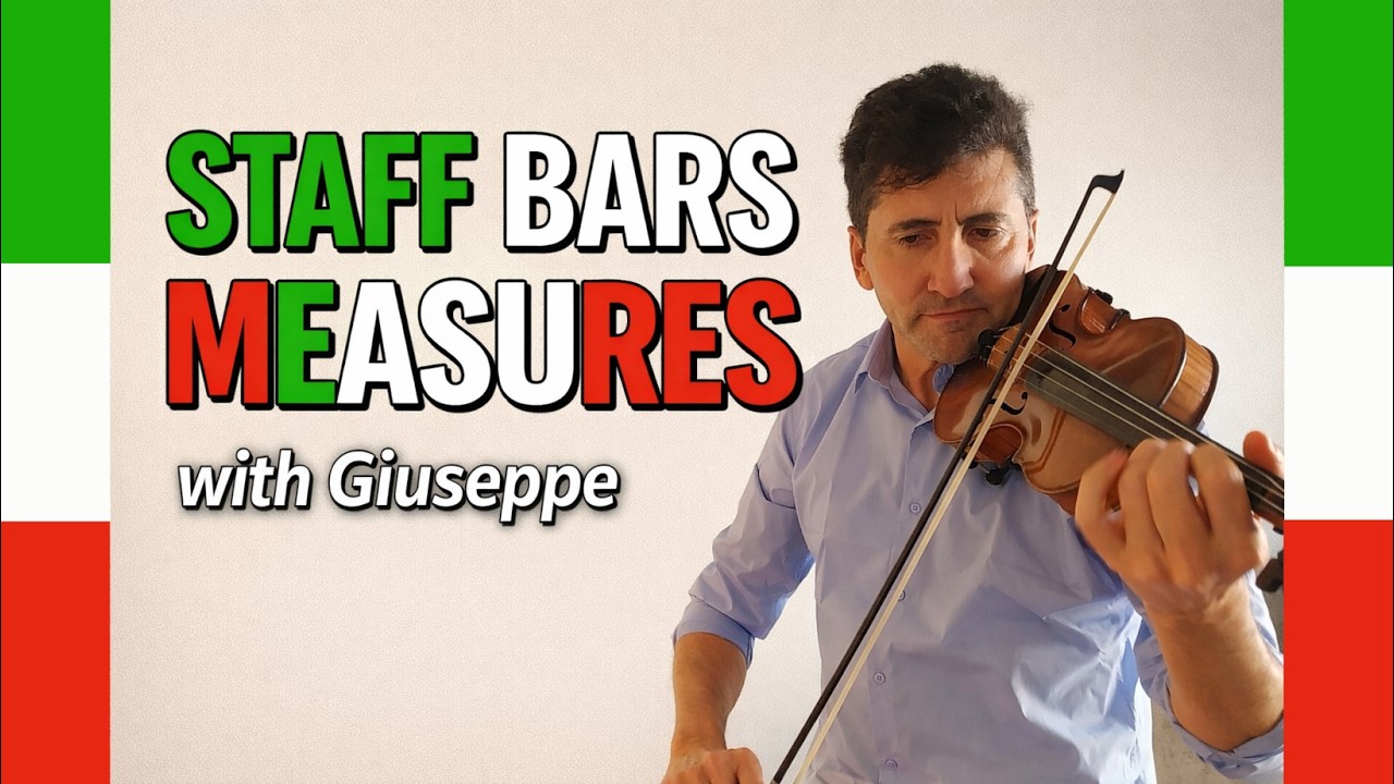 Staff, Bars, Measures, Music Theory with Giuseppe