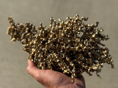 Nordic Gold Orbeez Sculpture - Making Nordic Gold - Metal Orbeez Casting - The Growing Stack #100