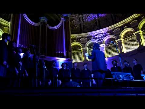 The Spooky Men's Chorale sing "Sweetest Kick" at Oxford Town Hall