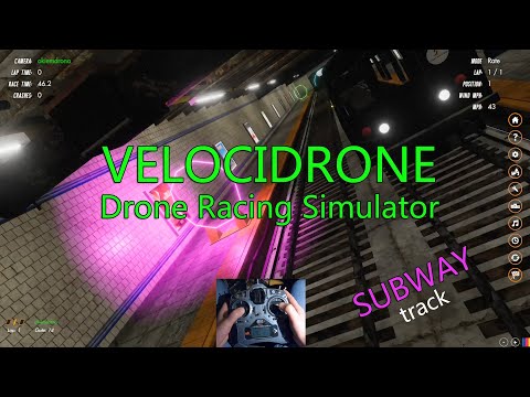 Velocidrone - Subway track (drone racing simulator) quadcopter - YouTube