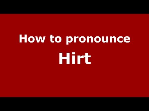 How to pronounce Hirt (Spanish/Argentina) - PronounceNames.com
