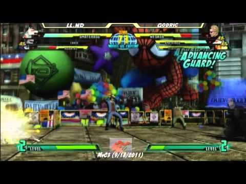 FFA MvC3 Round Robin(9-18-11) LLND vs Godric