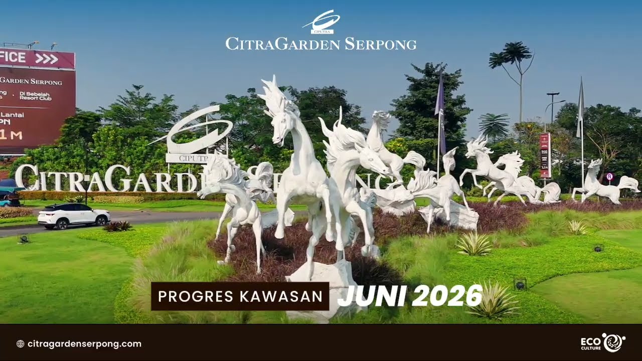 For Sale Take Over New House at Citra Garden Serpong Hortis Cluster, Currently Under Construction, Completed Dec 2026, American Classic Facade, Flood-Free &amp; Near Transum.