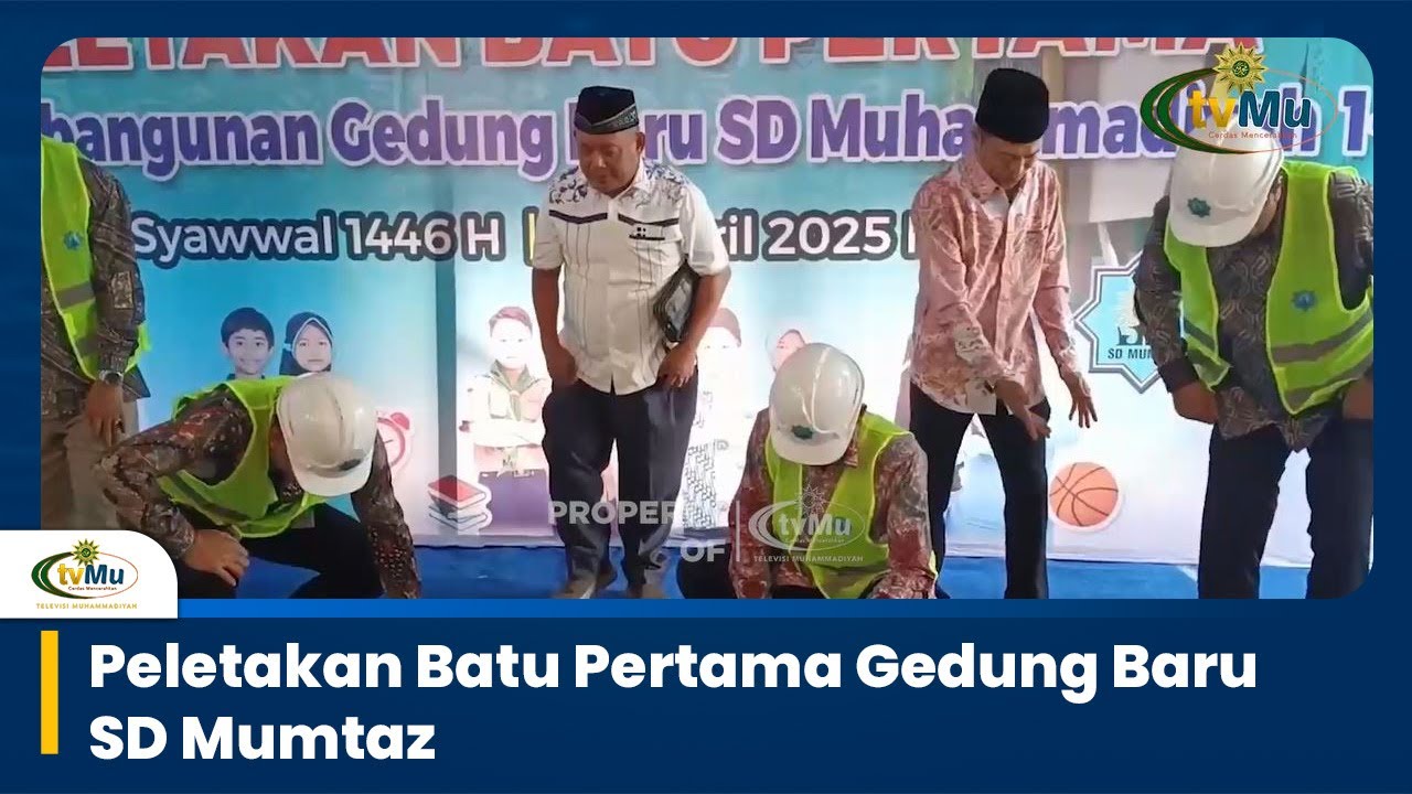 Irwan Akib Lakukan Peletakan Batu Pertama Gedung Baru SD Mumtaz Sidoarjo