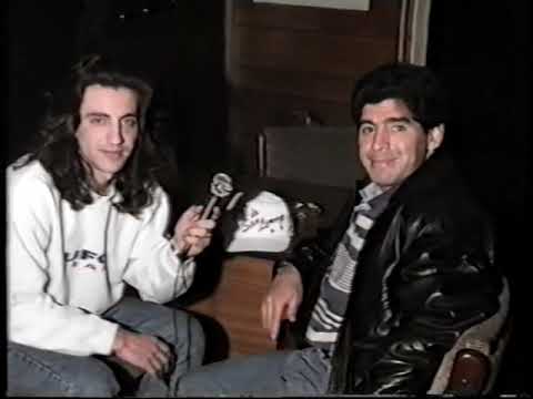 Nota inédita a Maradona en Uruguay.  año 93