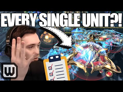 Starcraft 2: EVERY SINGLE PROTOSS UNIT IN ONE SERIES?! (Stats vs Trap DH Masters)