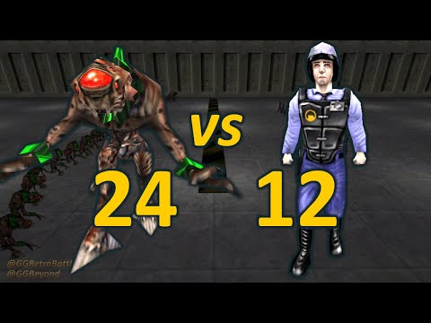 24 Vortigaunts vs 12 Security Guards - Half-Life Retro Battles
