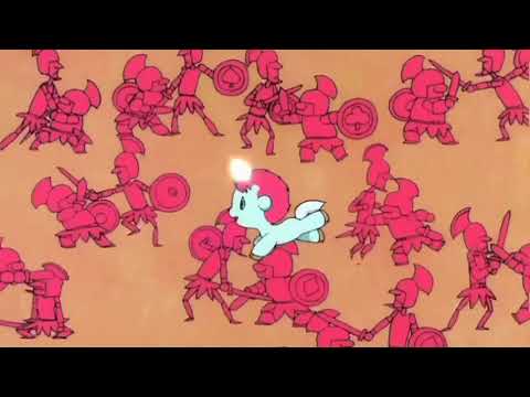 Primeros minutos de Único, el pequeño unicornio en doblaje castellano