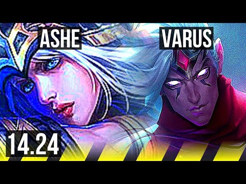 ASHE & Rakan vs VARUS & Maokai (ADC) | 5/1/3 | KR Diamond | 14.24