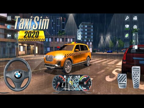 TAXI SIM 2020 | 4X4 BMW CITY UBER DRIVING 🚖👮‍♂️ Car Games Android ios Gameplay