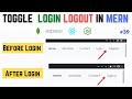 MERN 39 How To Toggle Login Logout In Navbar In MERN Stack In Hindi 2021