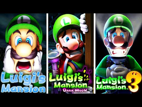 Luigi's Mansion Trilogy - Full Game Series | 100% Walkthrough No Damage Gameplay