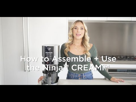Ice Cream Maker, Ninja™ CREAMi™ | How to Assemble + Use