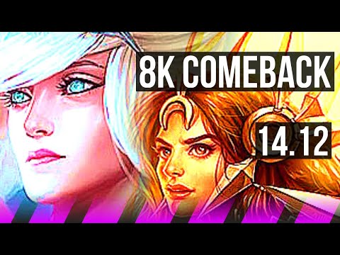JANNA & Varus vs LEONA & Kai'Sa (SUP) | 8k comeback, 600+ games | EUW Grandmaster | 14.12