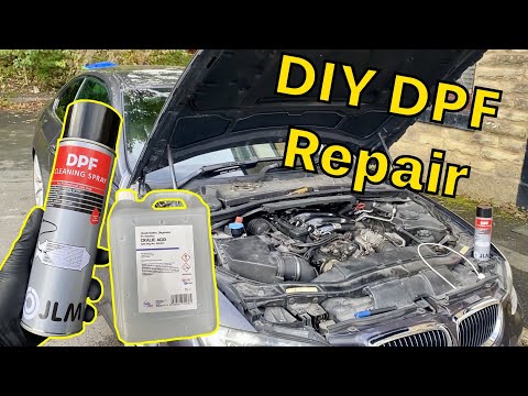 BMW E90 Clogged DPF Cleaning DIY. E92 335d Blocked DPF Easy Repair (JLM DPF Cleaner + Oxalic Acid)