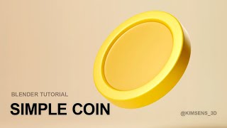 [Blender Tutorial] 블렌더 초보 동전 모델링