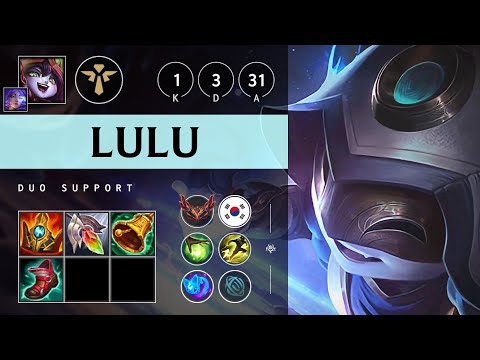 Lulu Support vs Rakan - KR Grandmaster Patch 25.19