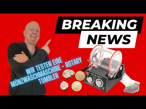 Test Münzwaschmaschine / Rotary Tumbler / sondeln / Münzen reinigen
