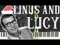 Dave Brubeck - Linus and Lucy (Solo Jazz/Funk Piano Synthesia) [Christmas Jazz 🎅]