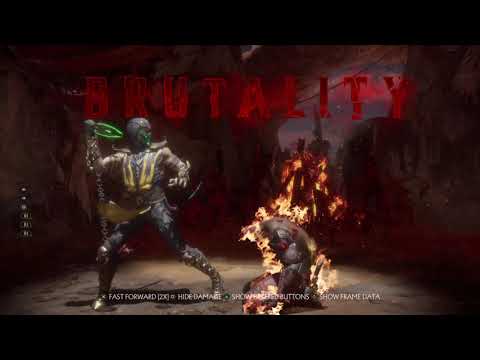 MK11 Scorpion 1 Hit Brutal auguments frame data