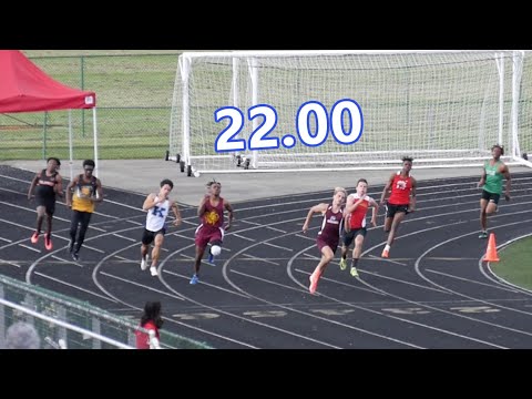 Korbin Martino 22.00 | Boys 200m Heat 1 - 2021 OCC Capital