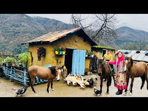 Busy Village Day: Caring for Animals, Milking Cows, Making Yogurt, Butter & Baking Lots of Bread