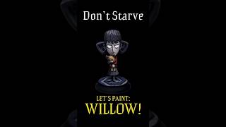 Painting Willow from the "Don't Starve" board game - now on Kickstarter! 😀 #miniaturepainting