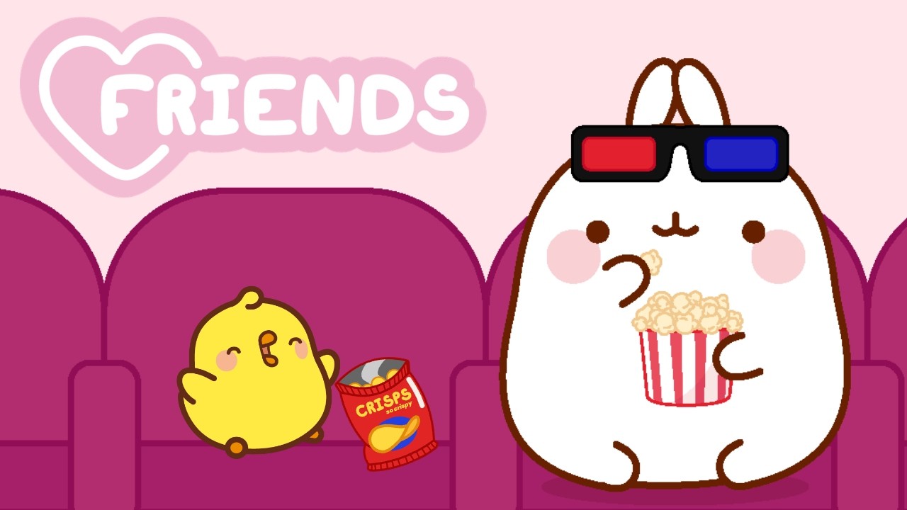 Best Movie Night Ever! 🎬🍿 Molang & Friends Compilation