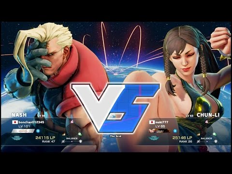 Bonchan (Nash) vs Nuki (Chun Li)：ボンちゃん（ナッシュ）vs ヌキ（春麗）