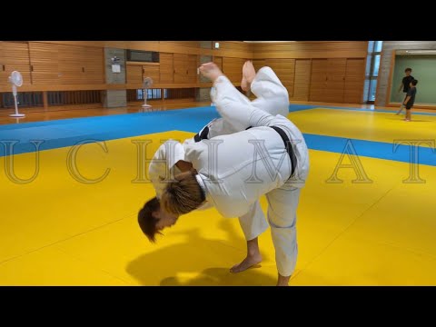 【柔道】内股のみで先輩ボコボコにしてみた【試合】