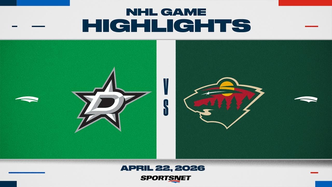 NHL Game 3 Highlights | Stars vs. Wild - April 22, 2026