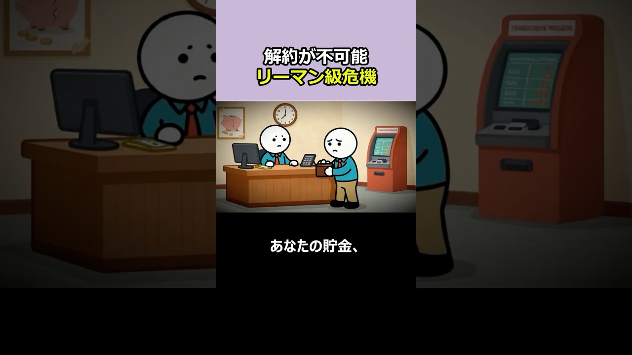 「解約には一切応じない」｜第2のリーマン・ショックと今やるべき3つの備え、はっきり解説、1分はっきり解説