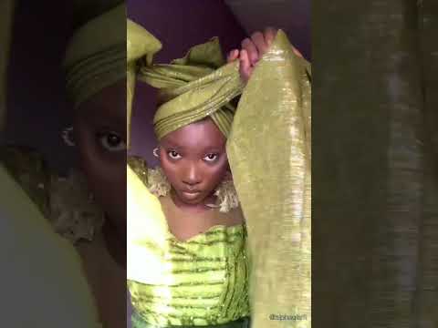 How to tie gele for beginners #gele #headwrap #shorts